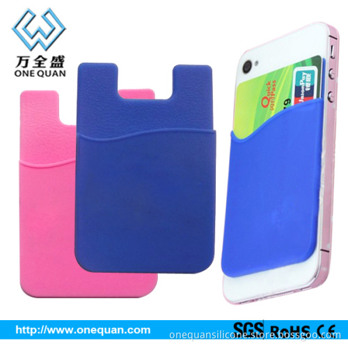Colorful 3m phone card sets customized logo/carton busines mobile phone wallet